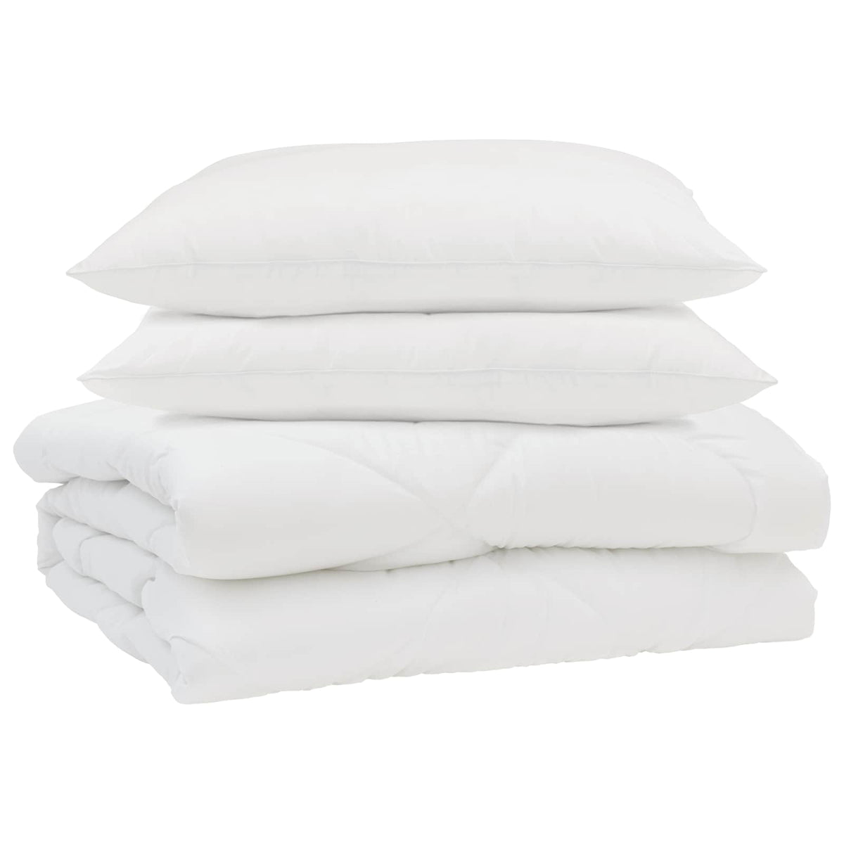 Sommer dyne med pude 3 stk. Hvid Mikrofiber
