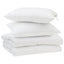 Sommer dyne med pude 3 stk. Hvid Mikrofiber