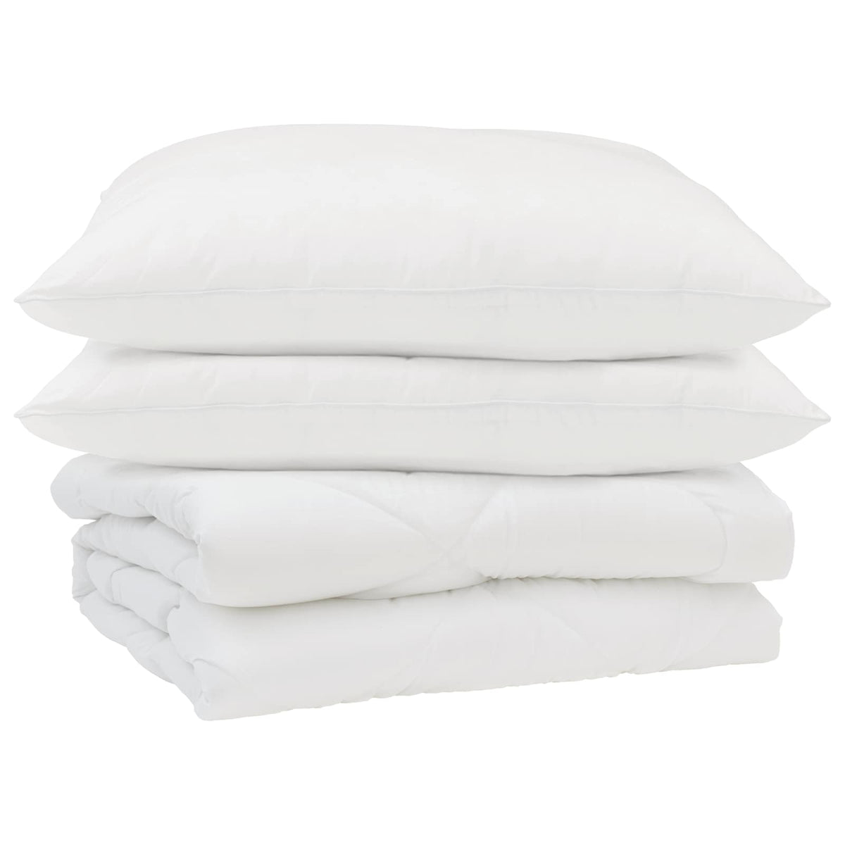 Sommer dyne med pude 3 stk. Hvid Mikrofiber