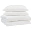 Sommer dyne med pude 3 stk. Hvid Mikrofiber