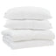 Sommer dyne med pude 3 stk. Hvid Mikrofiber
