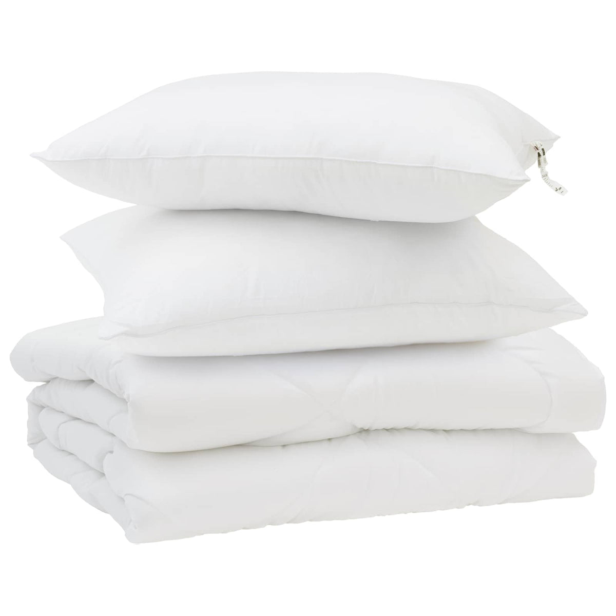 Sommer dyne med pude 3 stk. Hvid Mikrofiber