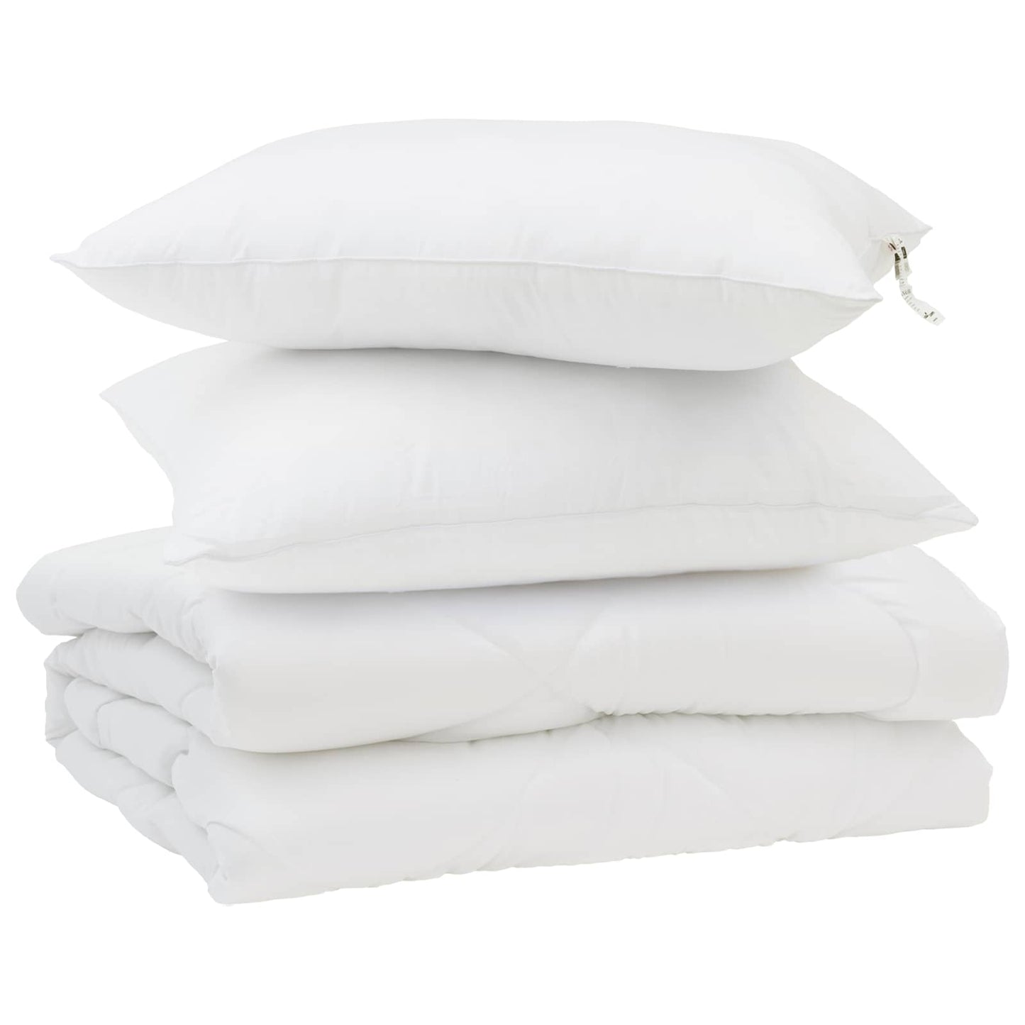 Sommer dyne med pude 3 stk. Hvid Mikrofiber