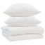 Dyne med pude 3 stk. Hvid Mikrofiber