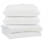 Dyne med pude 3 stk. Hvid Mikrofiber