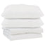 Dyne med pude 3 stk. Hvid Mikrofiber