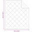 Dyne med pude 3 stk. Hvid Mikrofiber