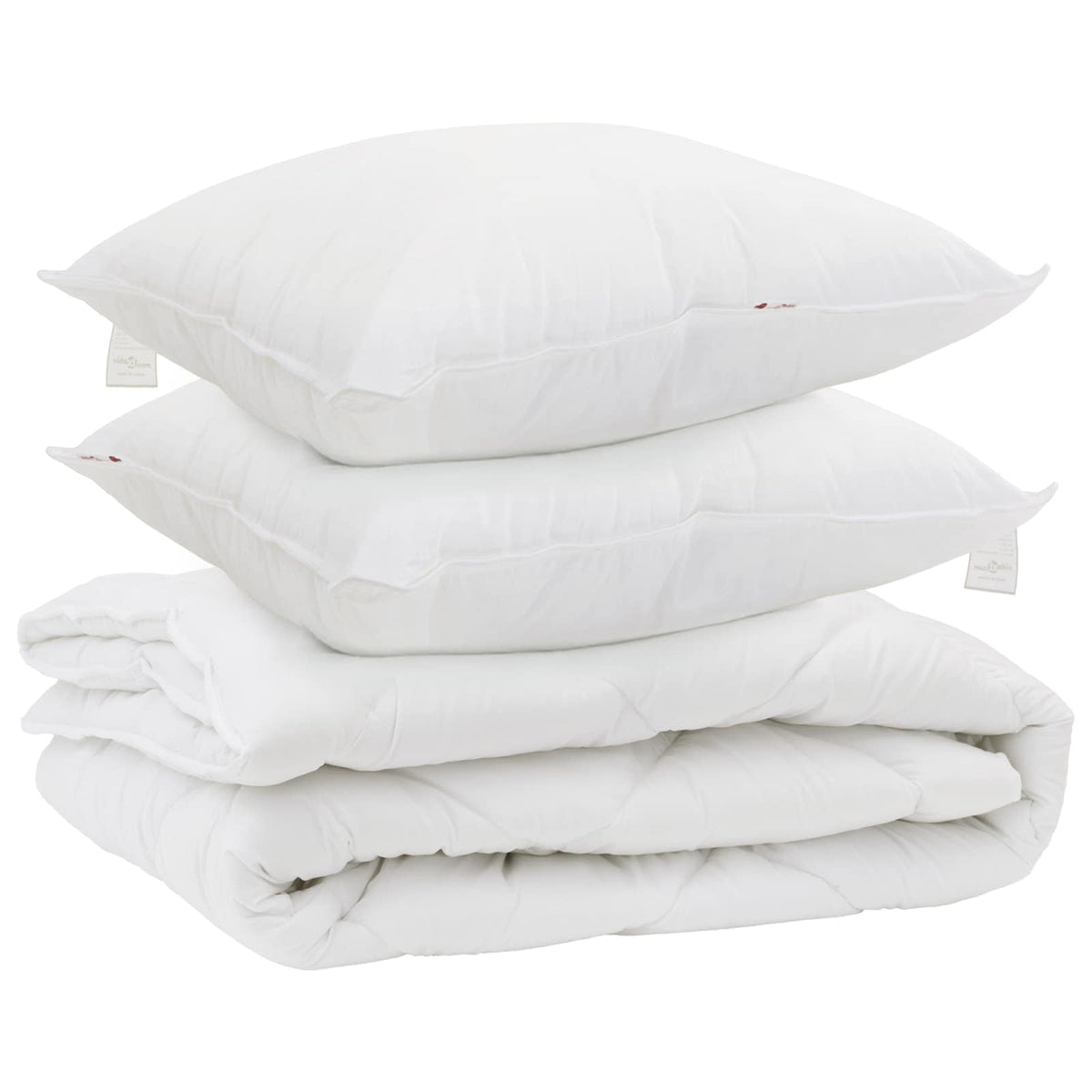 Års tid dyne med pude 3 stk. Hvid Microfiber