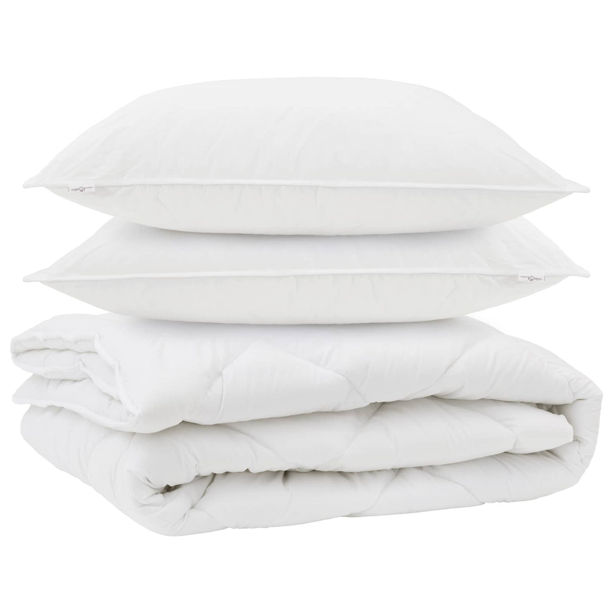 Års tid dyne med pude 3 stk. Hvid Microfiber
