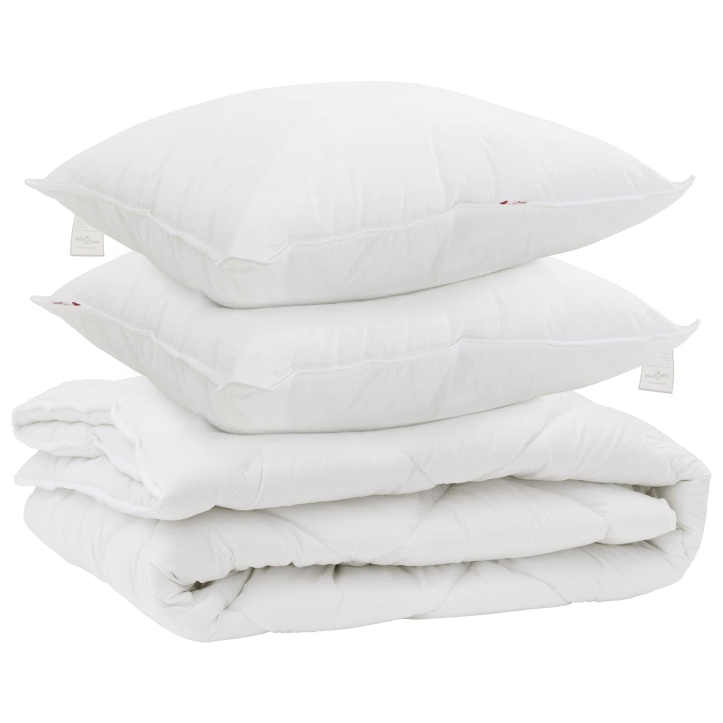 Års tid dyne med pude 3 stk. Hvid Microfiber