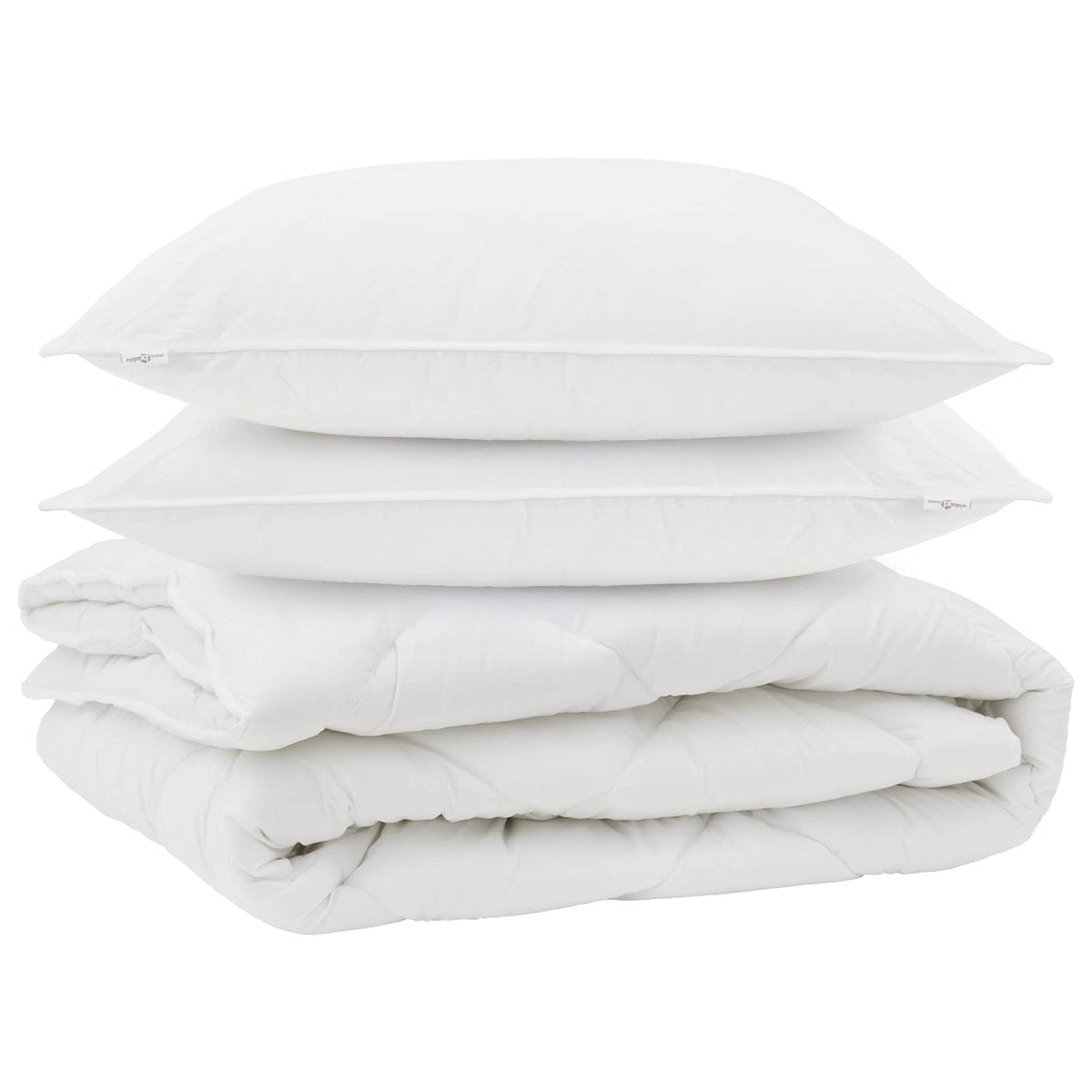Års tid dyne med pude 3 stk. Hvid Microfiber