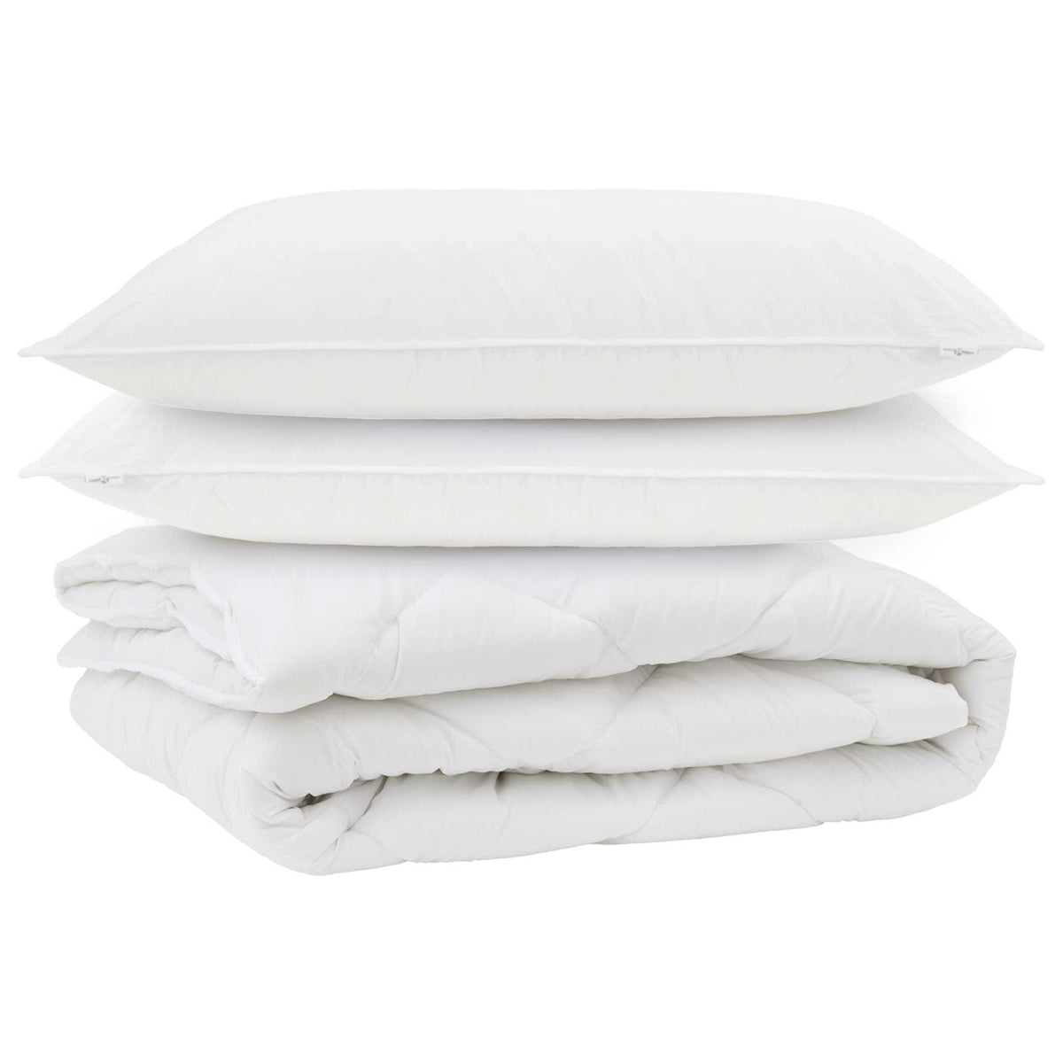 Års tid dyne med pude 3 stk. Hvid Microfiber