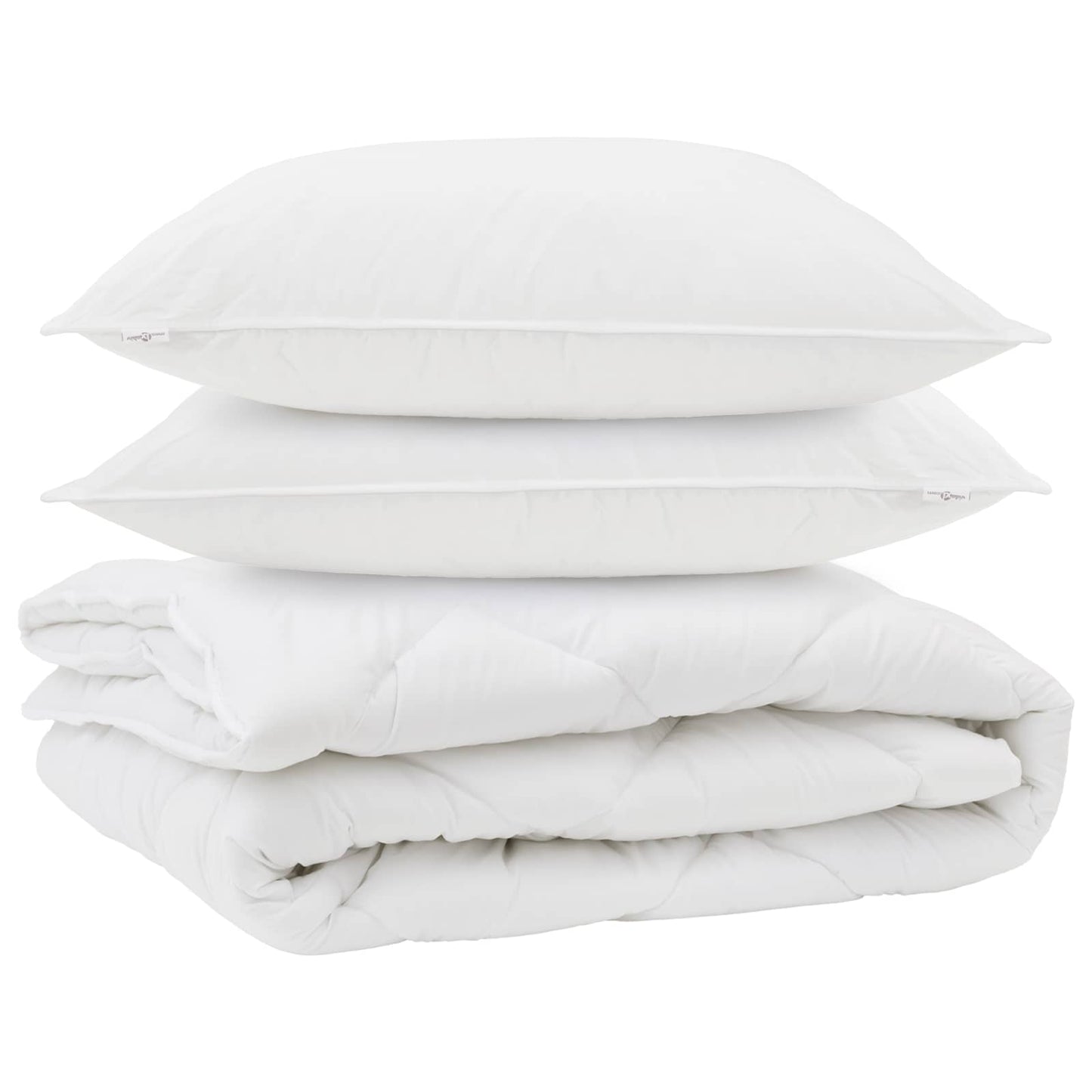 Års tid dyne med pude 3 stk. Hvid Microfiber