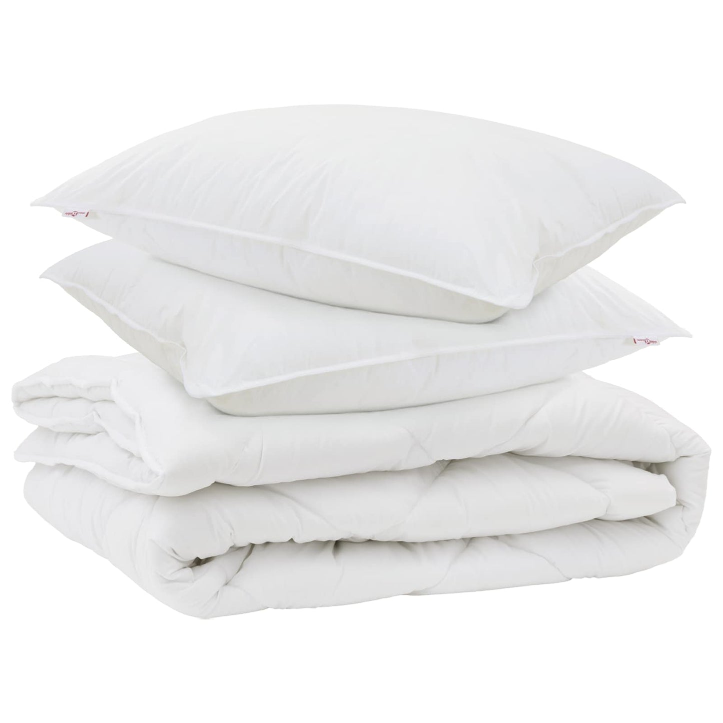 Års tid dyne med pude 3 stk. Hvid Microfiber