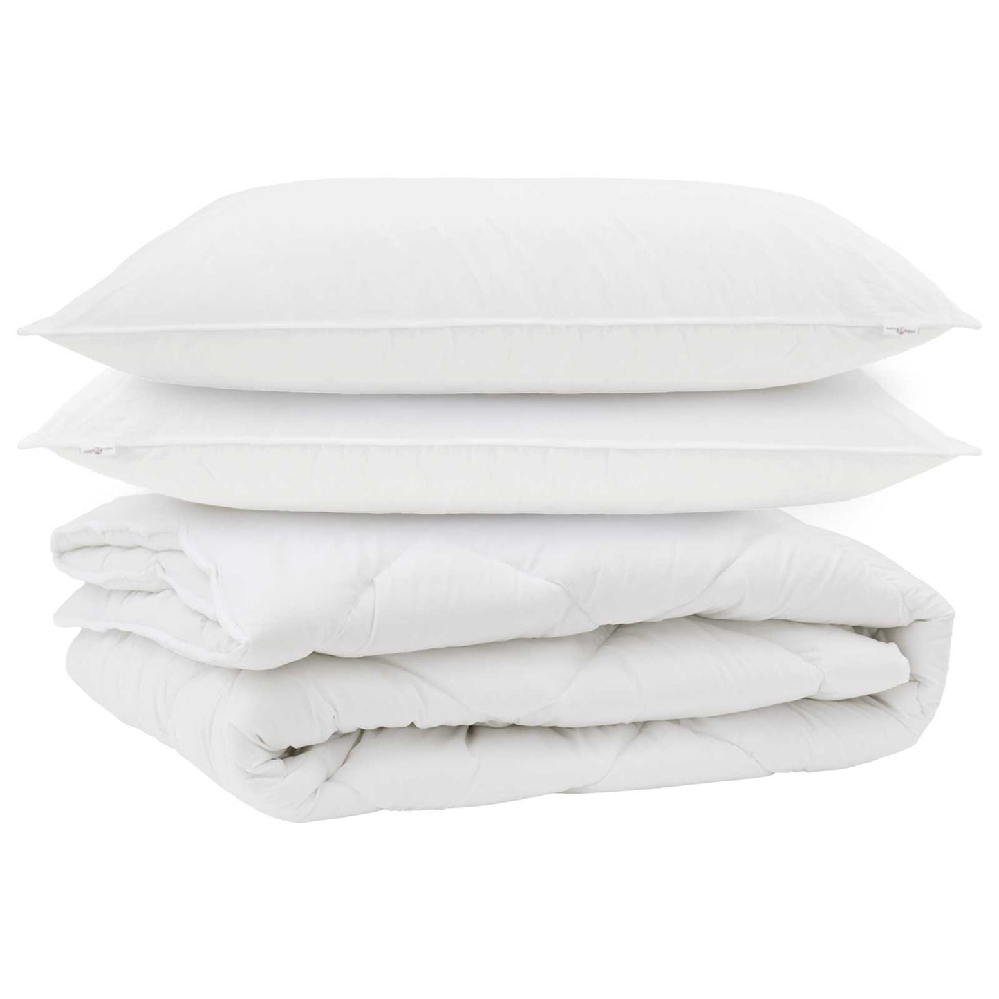 Års tid dyne med pude 3 stk. Hvid Microfiber