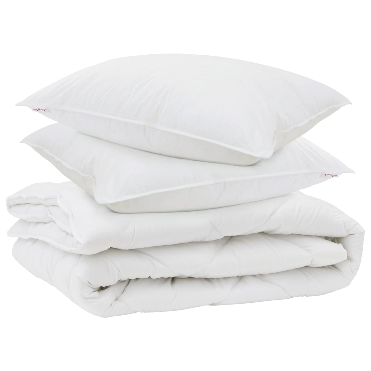 Års tid dyne med pude 3 stk. Hvid Microfiber