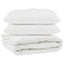 Dyne med pude 3 stk. Hvid Microfiber
