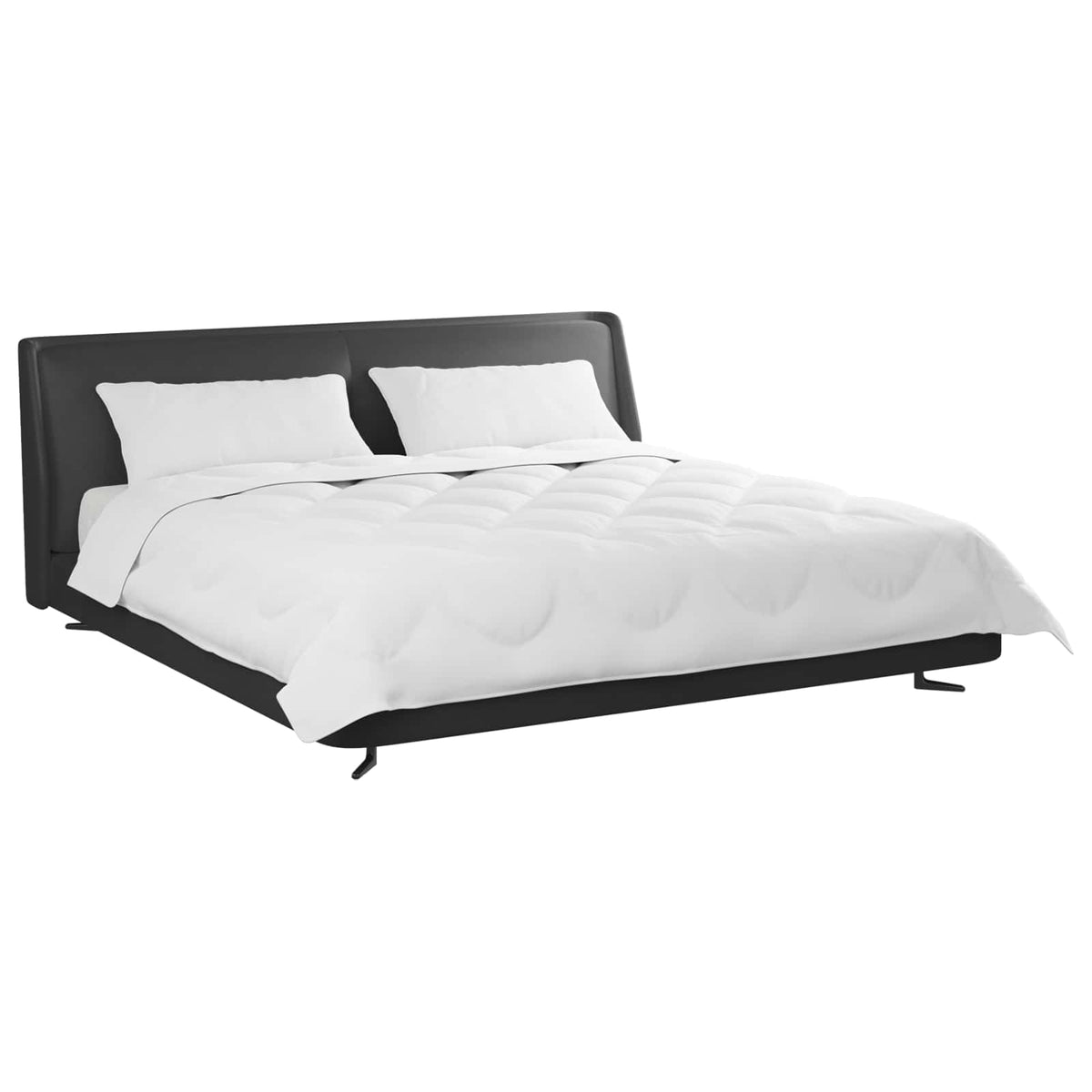 Dyne med pude 3 stk. Hvid Microfiber