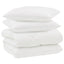 Vinter dyne med pude 3 stk. Hvid Microfiber