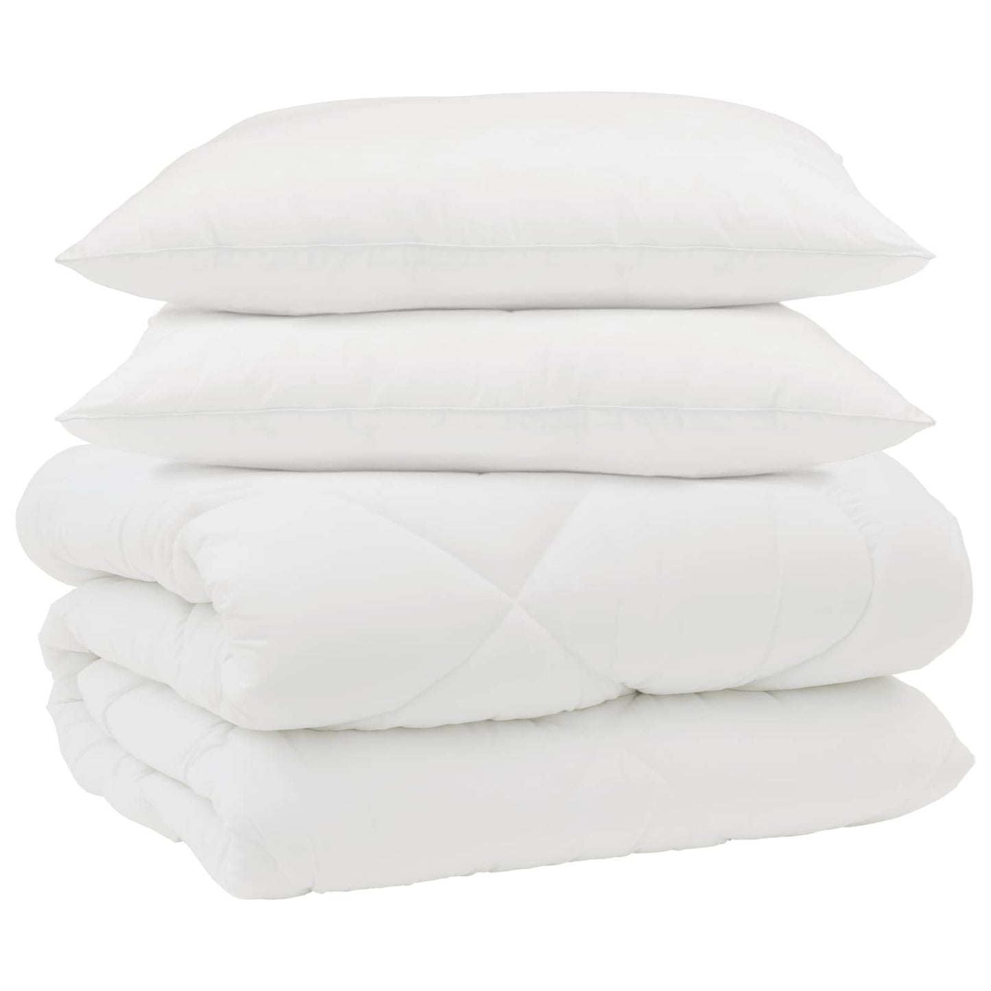 Vinter dyne med pude 3 stk. Hvid Microfiber