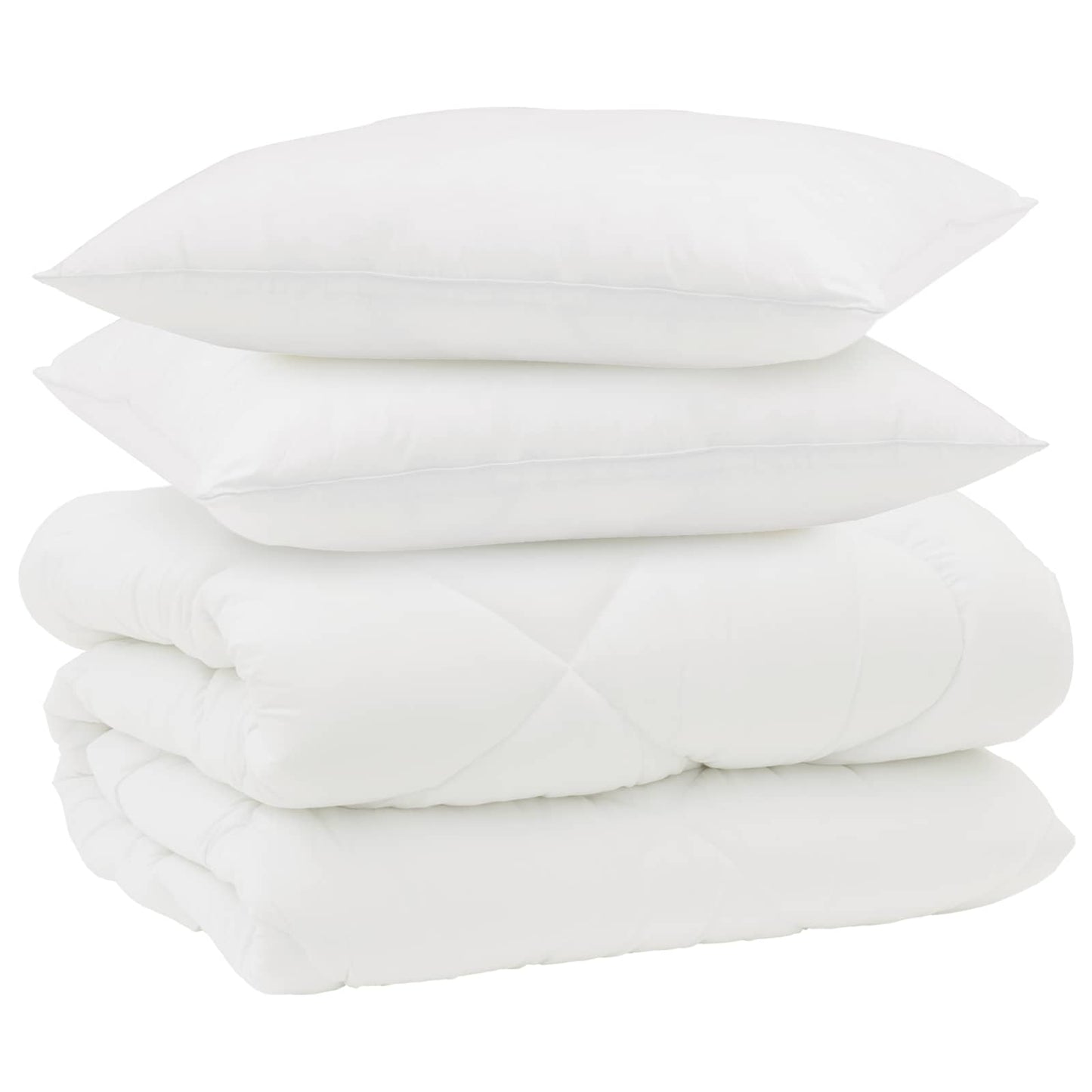 Vinter dyne med pude 3 stk. Hvid Microfiber