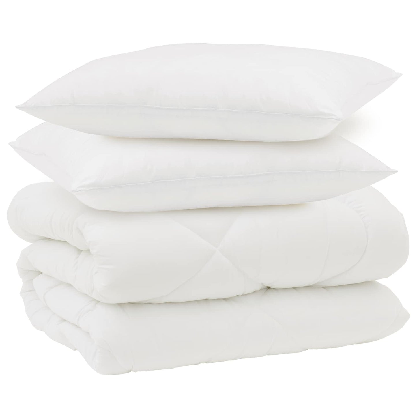 Vinter dyne med pude 3 stk. Hvid Microfiber