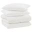 Vinter dyne med pude 3 stk. Hvid Microfiber