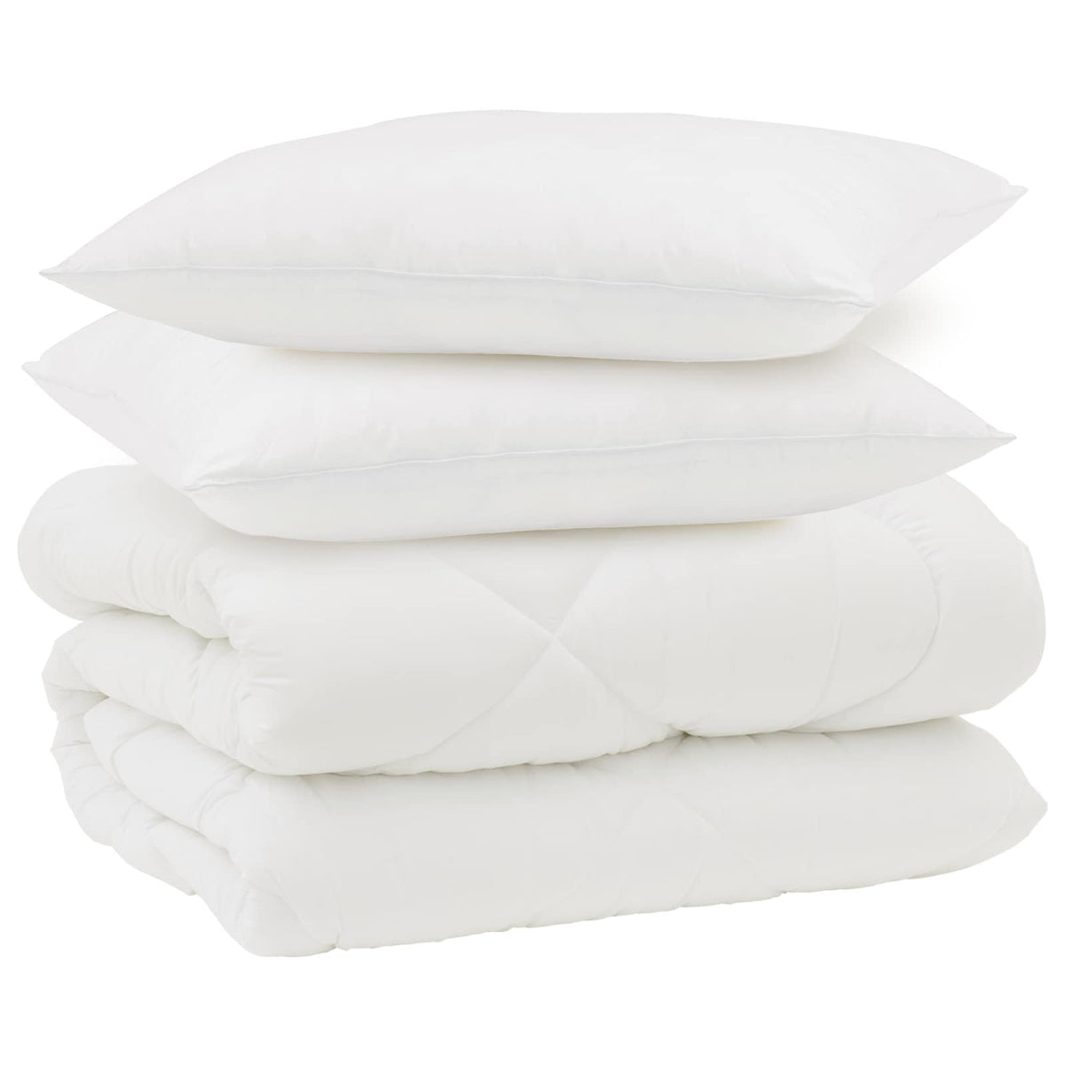 Vinter dyne med pude 3 stk. Hvid Microfiber