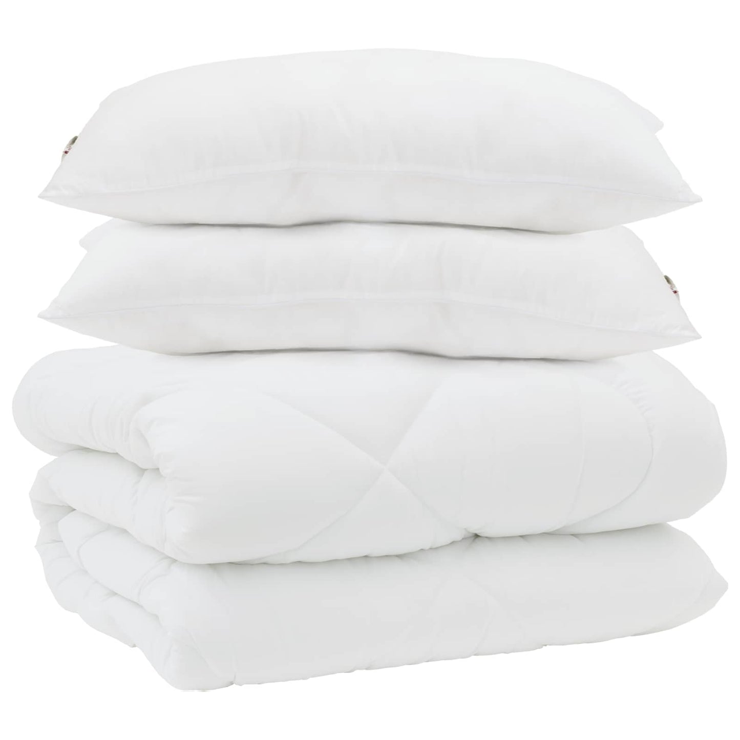 Vinter dyne med pude 3 stk. Hvid Microfiber