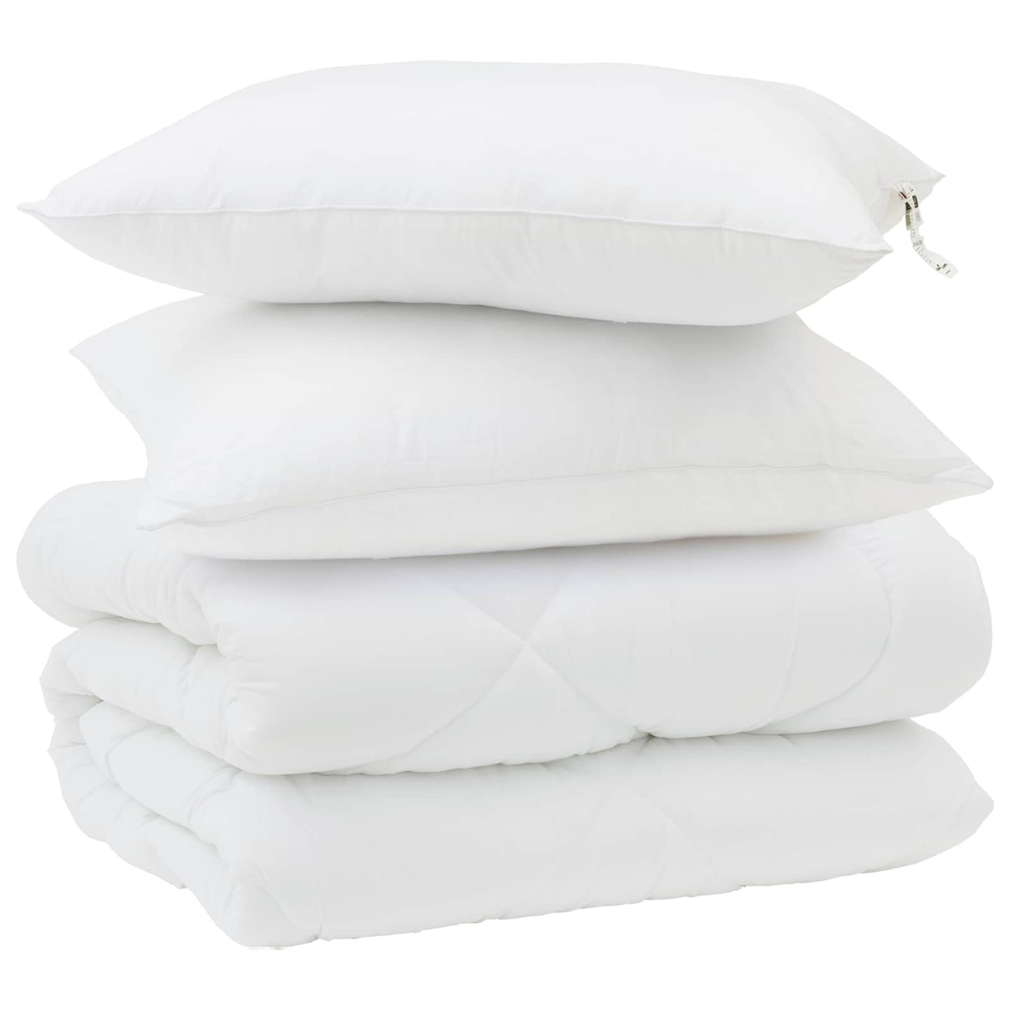 Vinter dyne med pude 3 stk. Hvid Microfiber