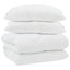 Vinter dyne med pude 3 stk. Hvid Microfiber