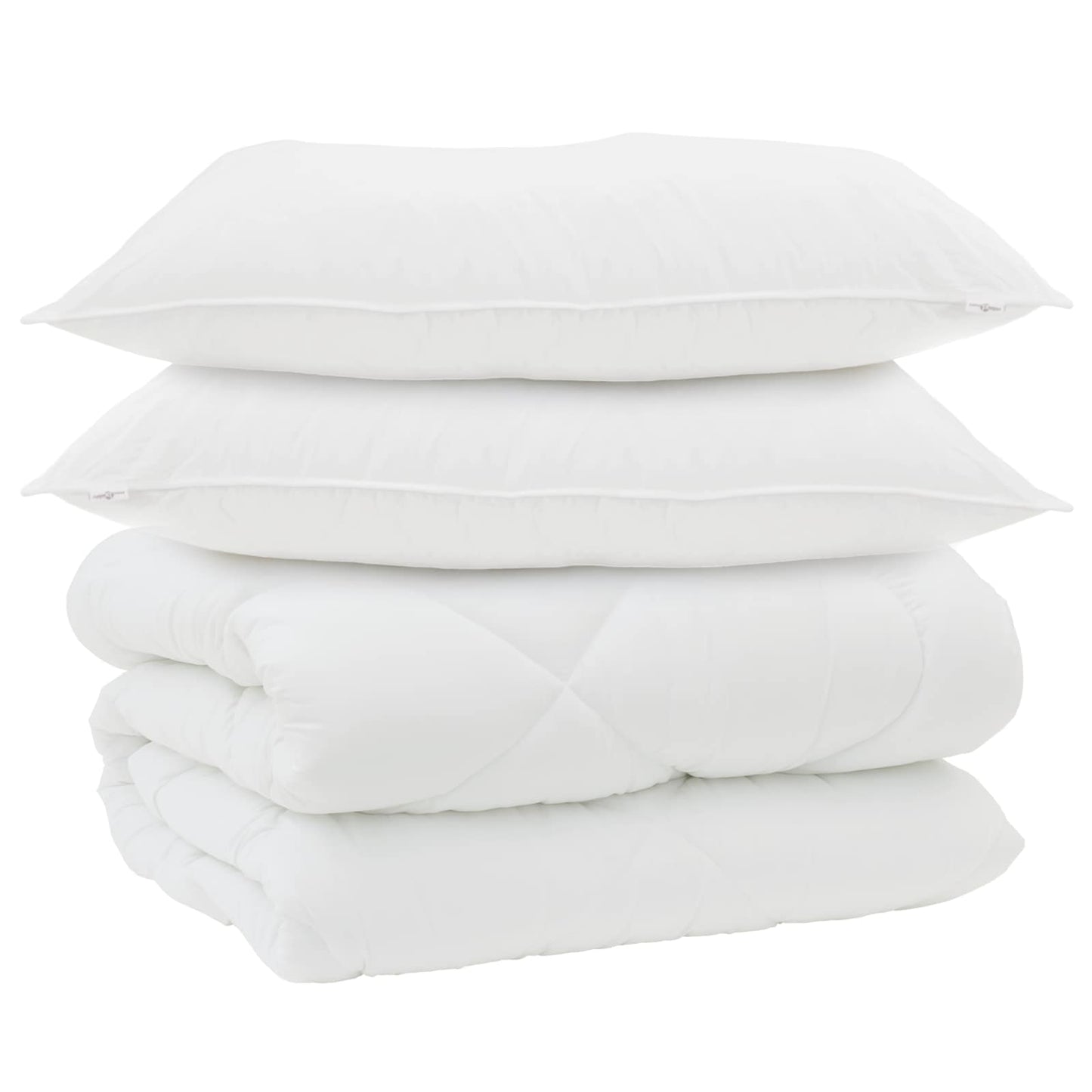 Vinter dyne med pude 3 stk. Hvid Microfiber