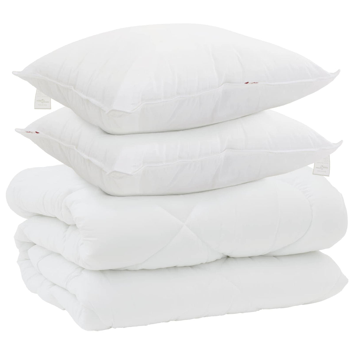 Vinter dyne med pude 3 stk. Hvid Microfiber