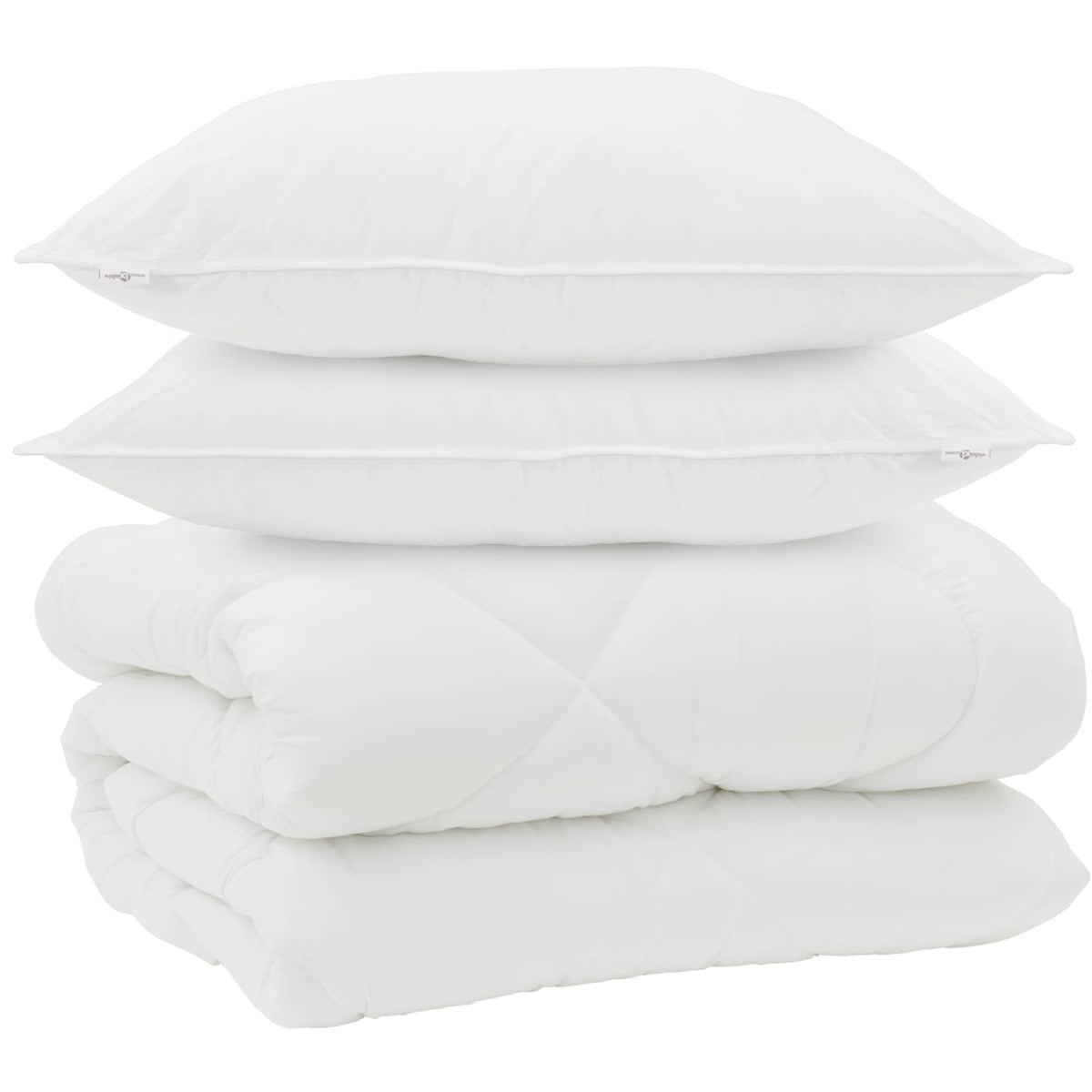 Vinter dyne med pude 3 stk. Hvid Microfiber