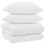Vinter dyne med pude 3 stk. Hvid Microfiber