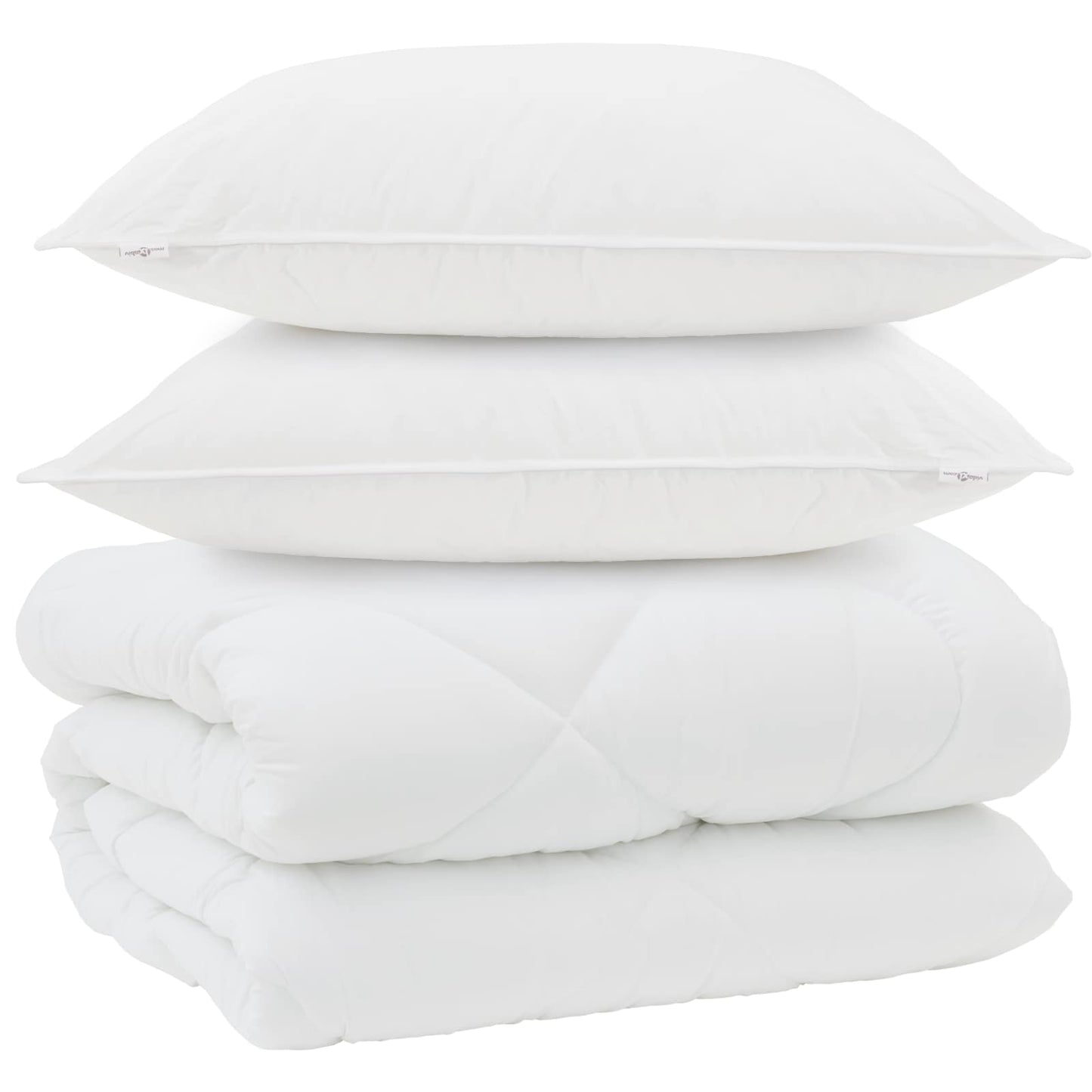Vinter dyne med pude 3 stk. Hvid Microfiber