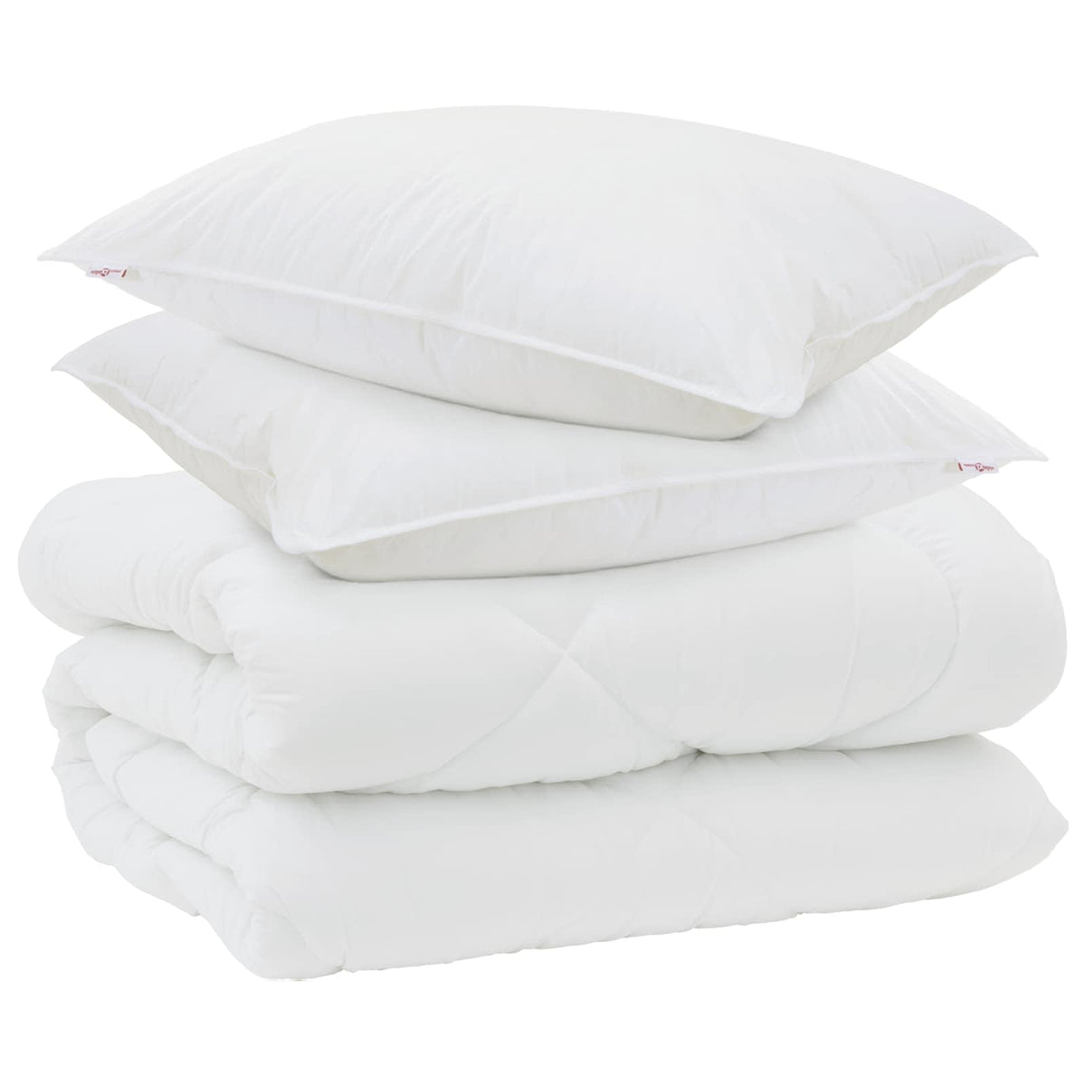 Vinter dyne med pude 3 stk. Hvid Microfiber