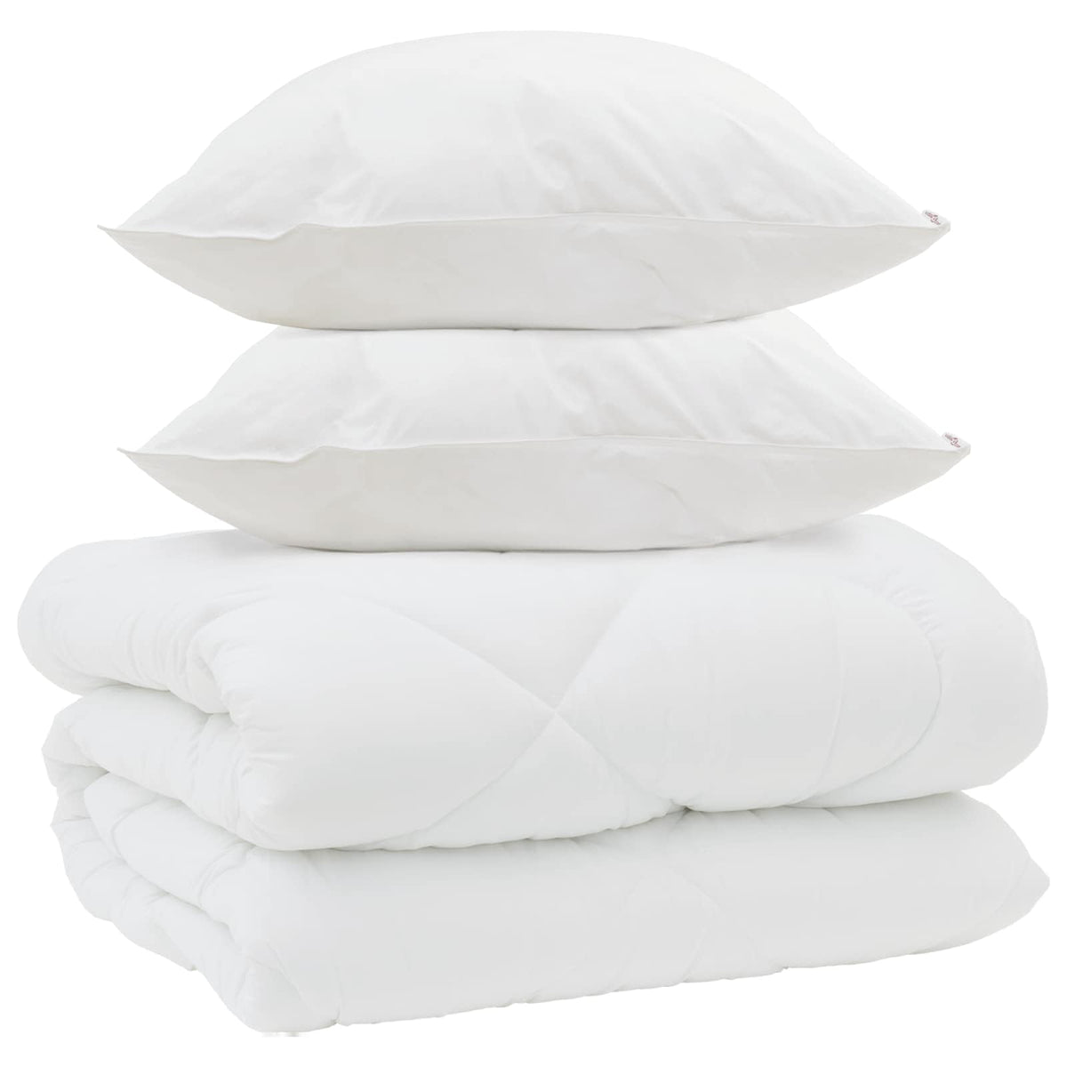 Vinter dyne med pude 3 stk. Hvid Microfiber