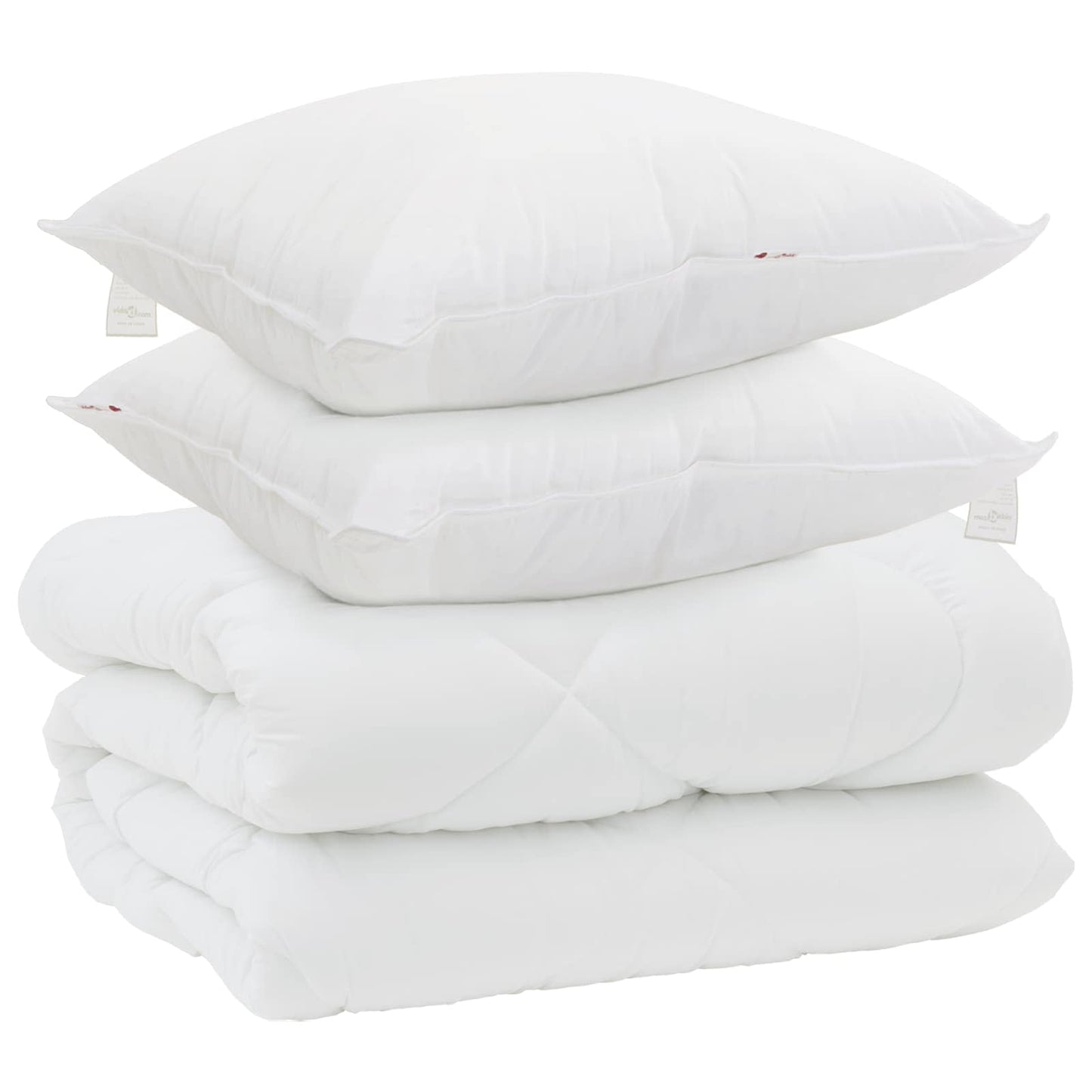 Vinter dyne med pude 3 stk. Hvid Microfiber