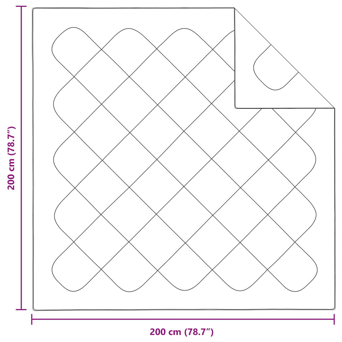 Dyne med puder med pude 3 stk. Hvid Mikrofiber og Dunfjer