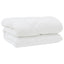 Dyne med puder med pude 3 stk. Hvid Mikrofiber og Dunfjer