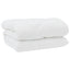Dyne med puder med pude 3 stk. Hvid Mikrofiber og Dunfjer