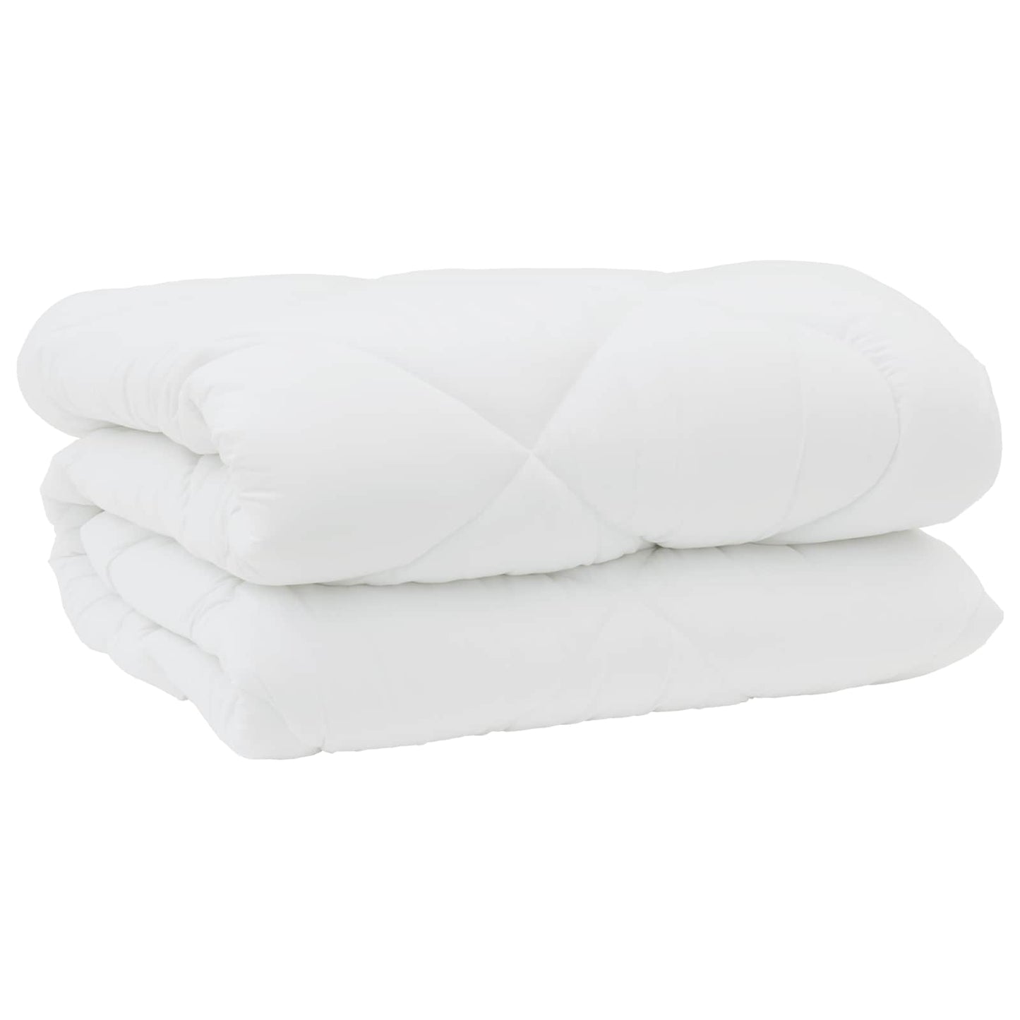 Dyne med puder med pude 3 stk. Hvid Mikrofiber og Dunfjer