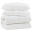 Dynebetræk Sæt med pude 3 stk. Hvid Microfiber