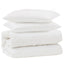 Dynebetræk Sæt med pude 3 stk. Hvid Microfiber