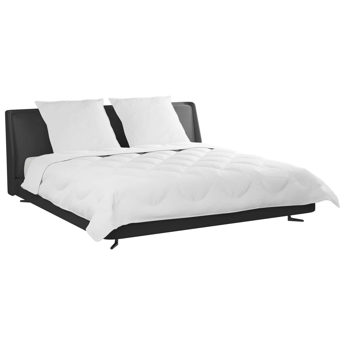 Dyne med puder med pude 3 stk. Hvid Microfiber