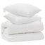 Dyne med puder med pude 3 stk. Hvid Microfiber