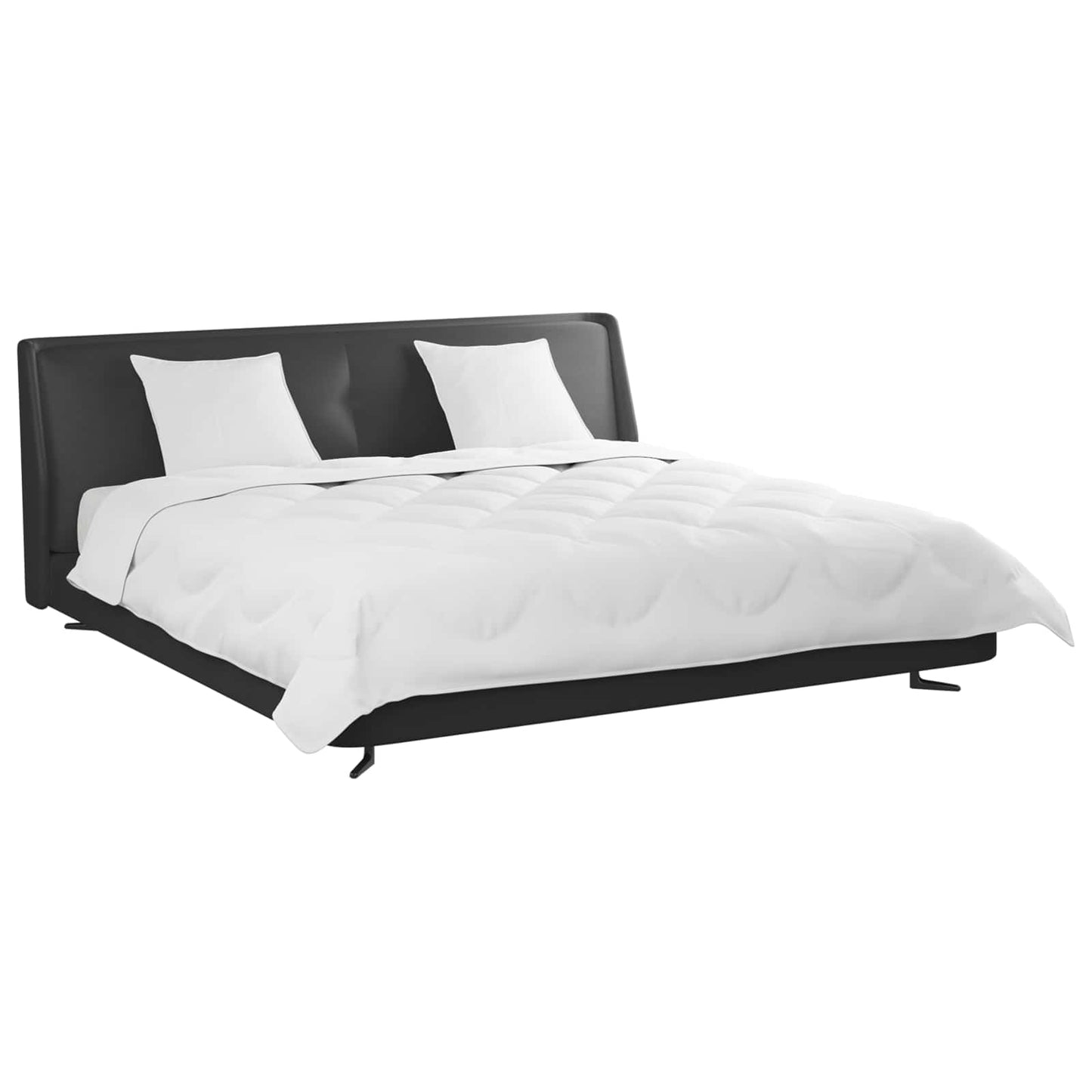 Dyne med puder med pude 3 stk. Hvid Microfiber