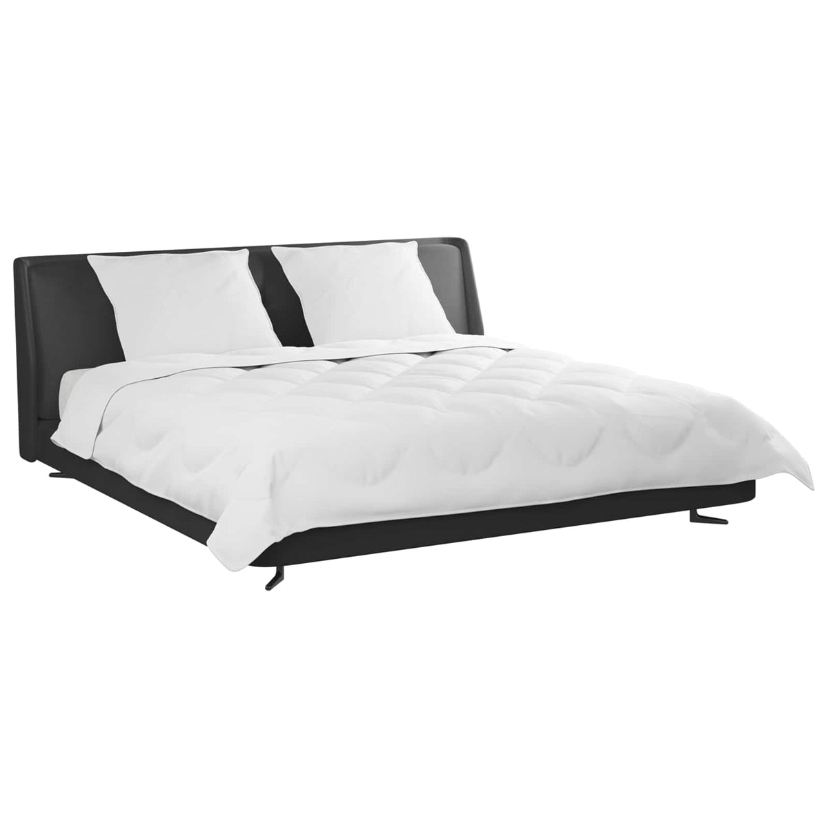 Dyne med puder med pude 3 stk. Hvid Microfiber