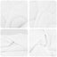 Dyne med puder med pude 3 stk. Hvid Microfiber